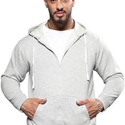 Plus Men's Hoodie for Casual Wear | Hooded Neck | Long Sleeve | Pull On Closure | Plus-Size Fit | Cotton Sweatshirt Crafted with Comfort Fit for Everyday Wear-image-17