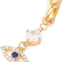 Clip-On Style No-Piercing Required Evil Eye Gaze Guard Charm Belly Button Navel Ring For Women And Girls (BB0163) 1 Pc-image-64