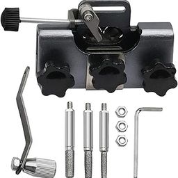 UJEAVETTE Chain Saw Sharpener Portable with Grinding Rod Handheld Metal Sharpening Tool Gray-10