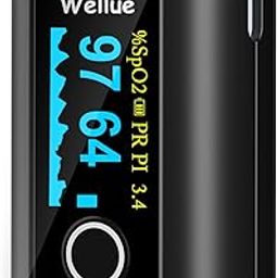 Wellue Fingertip Pulse Oximeter 60F, Blood Oxygen Saturation Monitor with Alarm, Batteries, Carry Bag & Lanyard for Wellness Use-28