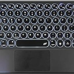 Wireless Keyboards with Trackpad 5.0 Keyboard with Touchpad 78 Keys Ultra Slim Quiet Rechargeable Bluetooth Compatible Multimedia Keyboard for PC, Tablets, Smartphones, Laptops (Multicolor)-7