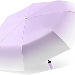 2-Fold UV Sunshade – Compact Travel Accessory with UPF 50+ Protection, Auto Open/Close, Windproof 10-Rib Design | Stylish Waterproof Mini for Women, Men, Kids-image-10