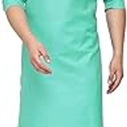 Enmozz® Dark Rama Cotton Plain Men's Ethnic Simple Kurta Only-image-1