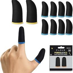 (5 Pair - 10 Pcs) Pubg Anti-Slip Finger Sleeve, Slip-Proof Sweat-Proof Professional Touch Screen Thumb Sleeve for Pubg Mobile Phone Game Gaming Gloves Multi Colour-image-0