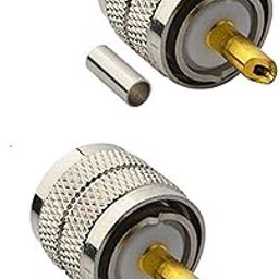 NISTECH UHF Male PL259 solder RF connector (Pack of 2) for cable RG316, RG174,RG17-image-29