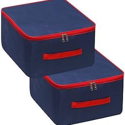 Fancy Walas Presents Nylon Wardrobe Bag Underbed Moisture Proof Cloth Bag Storage Organizer with Side Handle saree covers (Pack of 2 Pcs)-image-92