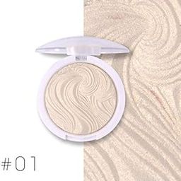 Miss rose Glow Kit Illuminator Base Makeup Shimmer Powder Highlighter Palette Shade 01, silver, 10 g-5