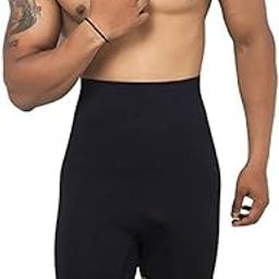 Men's High Waist Anti Rolling Strips Shapewear Comfortable Slimming Panties Underwear Body Compression Shorts(Shaprewear_236)-picture-25