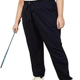 Plus Size Women Solid Sports Joggers-image-14