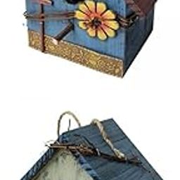 MERISHOPP 2X Wooden Hanging Bird House Nest Pastoral Courtyard Garden Decor Light |Home & Garden|Yard, Garden & Outdoor Living|Bird & Wildlife Accessories|Birdhouses-image-17