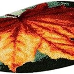 CALANDIS? 80x50cm Latch Hook Rug Kits Embroidery Package Maple Leaf | Latch Hooking Kits | Latch Hooking | Rug Making | Needlecrafts & Yarn-picture-23