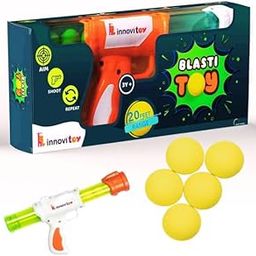 MNMTOYZ Blast Ball Shooter with 6 Foam Balls, 20 Feet Range, Kids Toy for Ages 3+-image-23