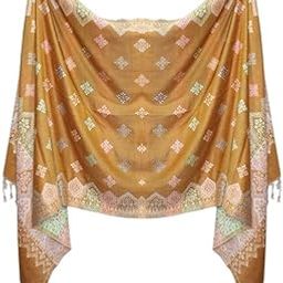 Designer Printed Woolen Shawl For College Girls And Women For Winter Wear Multicolor Pack Of 1-picture-13