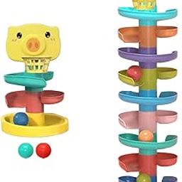 Fashion My Day Marble Ball Run Track Game Valentines Day Gifts for Kids for School Car 3 Layers-image-58