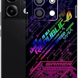AtOdds - Compatible for REDMI Note 13 (5G) - Mobile Back Skin Sticker - Lamination - Back Screen Guard Protector Film Wrap (Coverage - Back+Camera+Sides) (Design - Gamer)-image-77