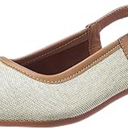 Women's Block Heel Ballet Flats, 6, White-image-69