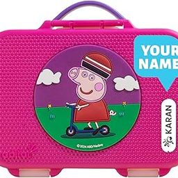 rabitat Peppa Pig MUNCHBEE-Personlized Gift for Rakhi | Bento Lunch Box- 2 Years Brand Warranty | Lunch Box for Kids | Tiffin Box for Kids | Tiffin Box for School | Follow Me 1000ml-image-64