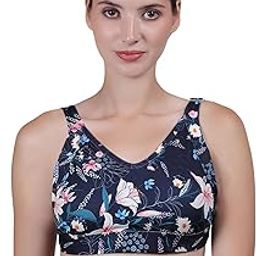 Women Swim Bra Bikini Top Quick Dry Printed Removable Padded Workout Sports Bathing Suit Swimwear Tops-picture-10