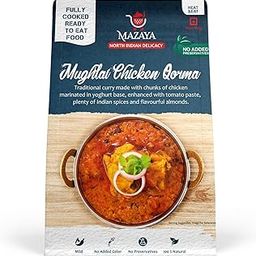 MAZAYA Heat & Eat Fully Cooked Ready to Eat Mughlai Chicken Korma with No Added Preservatives 100% Natural (Non Veg 285Grams)-picture-28