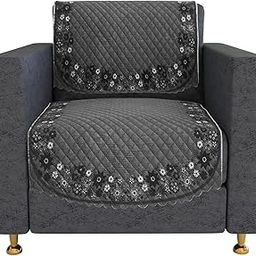 Kuber Industries Sofa Cover | Velvet Single Seater Sofa Slip Cover Set | Digital Painting Sofa Cover | Suede Ultra Sonic Couch Cover | Sofa Slipcover Set Living Room | Gray-image-50