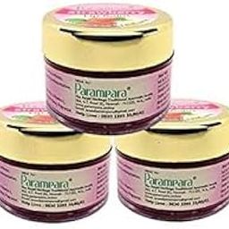 Parampara Ayurved Strawberry Lip Balm | Natural Beeswax, Vitamin E, Almond Oil & Hydrating Formula | Nourishing, Softening, Rosy Tint & Dark Spot Reduction | 10gm | Pack Of 3-12