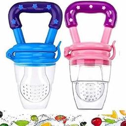 INDUXIN Silicone Food/Fruit Nibbler, Soft Pacifier/Feeder, Teether For Infant Baby, Infant, Green, Bpa Free (Pack Of 2)-image-59