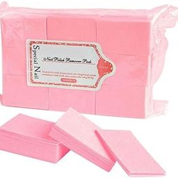 600 Pieces Pink Disposable Nail Art Gel Polish Remover Pads Bath Manicure Nail Wipes Lint-Free Cotton Napkins for Nail Art-51