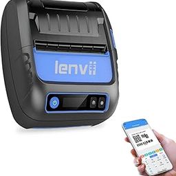 LENVII Bluetooth 3 Inch Thermal Label Printer | Portable 2-in-1 80MM Label Sticker & Receipt Printer | Barcode Printer for Android/iOS | ESC/TSPL Command Compatible| High-Speed Printing 60mm/s-image-47