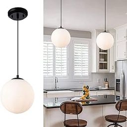 WHITERAY Hanging Lights for Living Room/Pendant Lights for Ceiling/Hanging Lamps for Home Decoration/Decorative Hanging Lights (6" Doom, with Bulb)-image-29