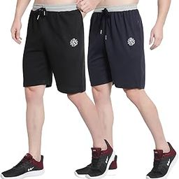 Men Sports Shorts Black, Navy (Size- 5XL, 42 to 48 Inches, Pack of 2)-image-97