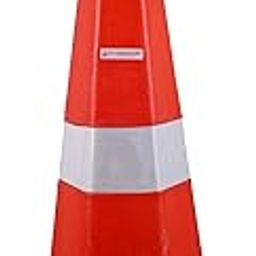 Traffic Cones, Plastic Safety Agility Field Marker Cones, Unbreakable PVC Construction Cones with Reflective Strips Collar for Home Road Parking Use - 1000 mm-picture-12