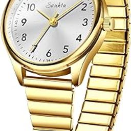Luxury Watches for Women Easy Reader Analog Ladies Waterproof Quartz Watches with Stainless Steel Case Wrist Watch-image-91