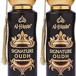 Al - Hassan Signature Oudh Perfumed Spray For Men & Women - Pack of 2 (200ml Each) | Long Lasting & Captivating Fragrance | Body Spray-image-34