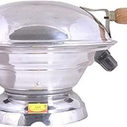 Aluminium Multi Purpose Oven|Gas Tandoor|Barbeque Griller/Bati/Pizza Maker Tandoor Baking Bati Maker (Gas Oven, Jali, Chimta, Wooden Handle)-17