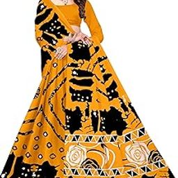 Pure Cottton Hand Print Beautiful And Elegant Look With Comfort Saree For Women (Yellow)-image-28