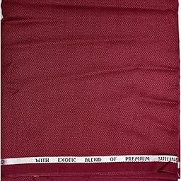90'S MAROON COLOUR MATTE UNSTITCHED TROUSER FABRIC -1.30 METRES-image-22