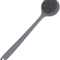 Silicone Back Scrubber & Bath Brush for Body – Long Handle Body & Face Cleaning Brush for Men & Women | Exfoliating Loofah, Body Wash Brush, Bathing Scrubber for Shower & Bath Use-13