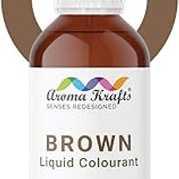 Aromakrafts® Liquid Colour for Melt & Pour Soap & Bath Bomb Making - BROWN (30 ml)-picture-19