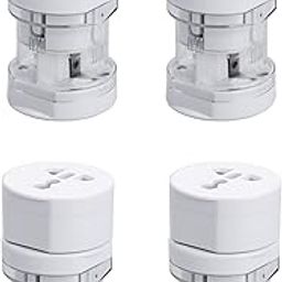 EzLife International Multipurpose Travel Adapter All in One US, AUS, UK, EU, NZ, Europe, North/South America & 150+ Countries (Pack of 4)-10