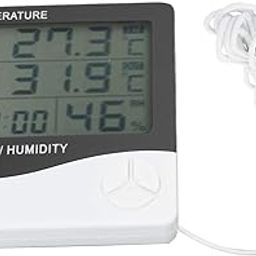 Digital Thermometer High Accuracy Electronic Thermometer Digital Humidity Meter Indoor Outdoor Temperature Display for Home Office Dorm Shop-image-33