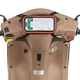NISHI Mobile Holder for Scooty - Scooty Accessories, Activa,Jupiter Mobile Holder for Scooter, Compatible with All Scooters, Water Resistant Mobile Pouch (Orange)-18