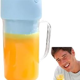 Drumstone 𝐄𝐱𝐜𝐥𝐮𝐬𝐢𝐯𝐞 𝐰𝐢𝐭𝐡 𝟏𝟓 𝐘𝐞𝐚𝐫𝐬 𝐖𝐚𝐫𝐫𝐚𝐧𝐭𝐲 Portable Crusher Juicer – USB Rechargeable Fresh Juice Blender with Handle & Straw, 6 Stainless Steel Blades, Compact Design-19