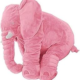 Babify Big Size Fibre Filled Stuffed Animal Elephant Baby Plush Material Hugging Pillow for Toddlers (60 cm, Pink) - 1 Year Above-image-3