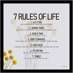 ADROS Wood Square Motivational Quotes Framed Posters with Frame Quotes Wall Frames for HOME, OFFICE, STUDENT AND STUDY ROOM - Photos with Quotes (White)22.9L x 22.9W Centimeter-image-51