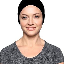 Chemo Head Scarf for Women Girls, Soft Elastic Turbans Cap Headwear, Slip On Cotton Chemo Cap Beanie Skull Cover Headwraps Cancer Hats Headscarf (Pack of 2)-40
