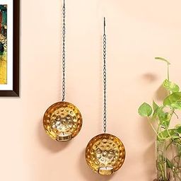 Ascension Metal Sconce Votive Wall Hanging Tealight Candle Holder Candle Holders for Home Decoration 38cm (Pack of 2)-image-27