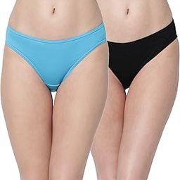 Women Cotton Mid Waist Bikini Cut Full Coverage Panties, Pack of 2-image-57