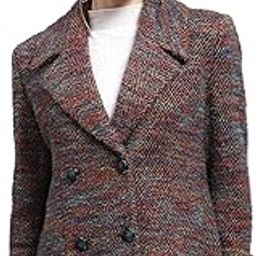 Womens Self Design Collared Neck Full Sleeve Coat (224067302)-picture-19