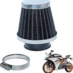 Asryd Motorcycle Air Filter Pods, Motorcycle Air Filter 42mm Round Tapered Clamp-on Pod Intake Filter Cleaner For KTM RC 390 (Pack of 1)-10