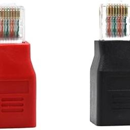 CALANDIS™ 2 Pieces RJ45 M/F Adapter Cable Crossover Connector for Computer Black+Red | Plugs Jacks & Wall Plates | Networking Cables & Adapters | Computer Cables & Connectors-picture-31
